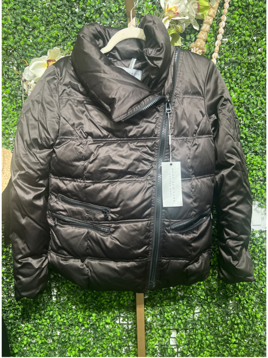 Marc New York Other - Mens Andrew Marc New York Asymmetrical Full Zip Puffer Down Jacket Size M Brown